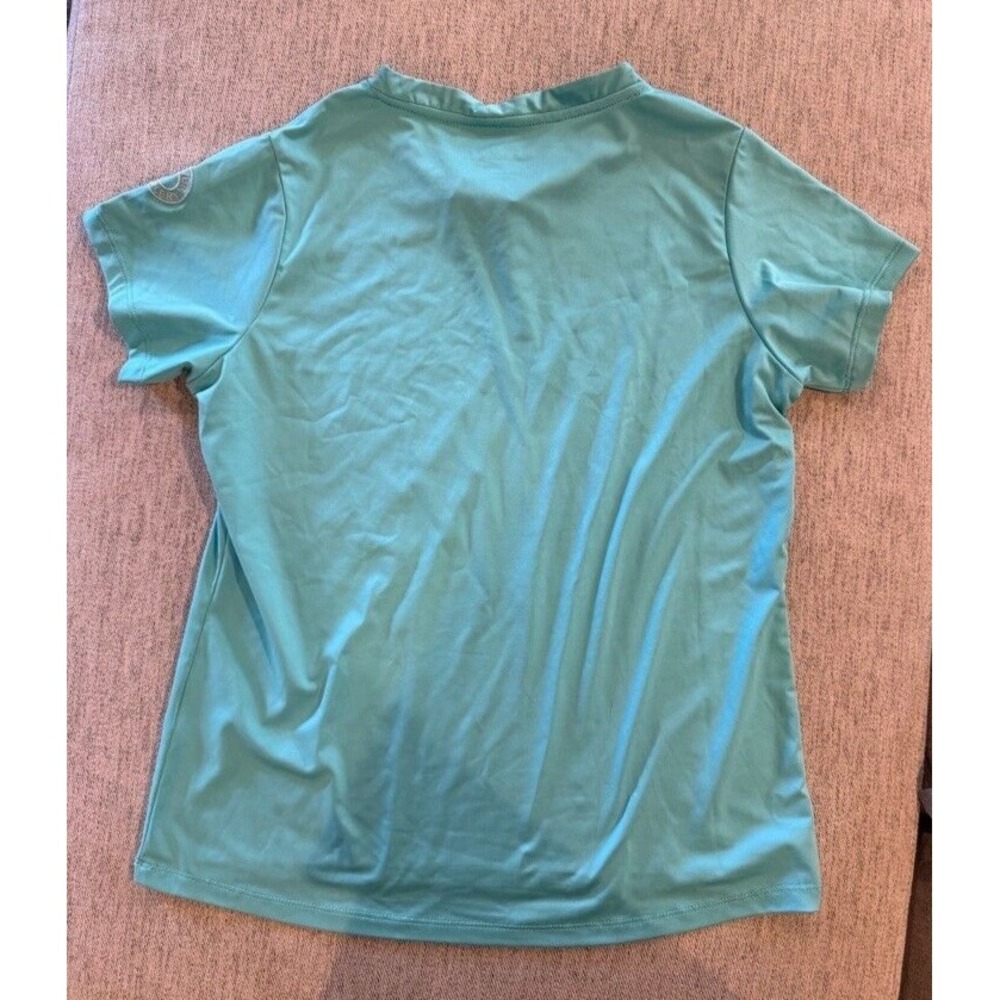 Riding Dover Saddlery Turquoise Short Sleeve Riding Shirt - Girls Youth L - Picture 5 of 5